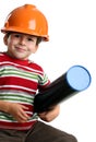 Adorable future architect Royalty Free Stock Photo