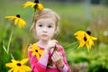 Adorable girl portrait outdoors Royalty Free Stock Photo