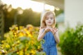 Adorable girl portrait outdoors Royalty Free Stock Photo
