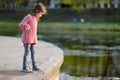 Adorable girl portrait outdoors Royalty Free Stock Photo