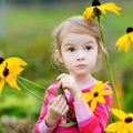 Adorable girl portrait outdoors Royalty Free Stock Photo