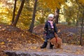 Adorable girl with teddy bear