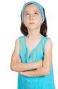 Adorable girl thinking Royalty Free Stock Photo