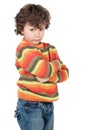 Adorable gotten upset boy Royalty Free Stock Photo