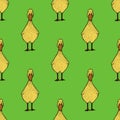 Adorable hand drawn little ducklings pattern