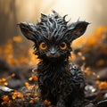 Adorable Handmade Creature Sculpture Inspired By Filip Hodas And Tim Okamura Royalty Free Stock Photo