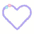 adorable heart frame border, cute heart frame pastel color