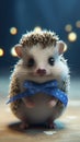 Adorable Hedgehog Wearing Polka Dot Headband in Unreal Engine 5 Style .