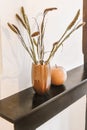 Adorable home decor in the form of a vase with a flower