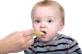 Adorable Hungry Boy Royalty Free Stock Photo