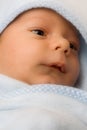 Adorable infant (a boy) after a bath