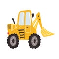 Adorable kids loader, hand drawn illustration