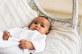 Adorable little african american baby boy smiling - Black people Royalty Free Stock Photo