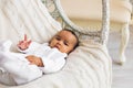 Adorable little african american baby boy smiling - Black people Royalty Free Stock Photo