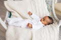 Adorable little african american baby boy smiling - Black people Royalty Free Stock Photo