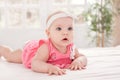 Adorable little baby with blue eyes Royalty Free Stock Photo