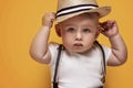 Adorable little baby boy posing. Royalty Free Stock Photo
