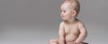 Adorable little baby boy posing. Royalty Free Stock Photo