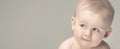 Adorable little baby boy posing. Royalty Free Stock Photo