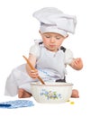 Adorable little baby chef