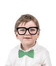 Adorable little boy with glasses Royalty Free Stock Photo