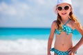 Adorable little girl at beach