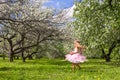 Adorable little girl with butterfly wings have fun Royalty Free Stock Photo