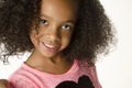 Adorable little girl with curly hair Royalty Free Stock Photo