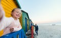 Little girl at Muizenberg beach