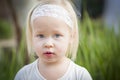 Adorable Little Girl Portrait Outside Royalty Free Stock Photo