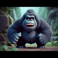 Adorable Little King Kong Animation