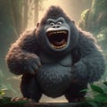 Adorable Little King Kong Animation