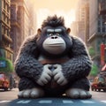 Adorable Little King Kong Animation