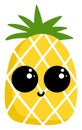 Adorable little pineapple, illustration, vector