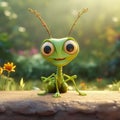 Adorable Little Praying Mantis Animation