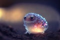 Adorable magical alien with light inside digital art