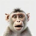 Adorable Monkey 3d Portrait: Explosive Pigmentation, High Resolution, Uhd Image