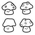 Adorable Mushrooms Illustrations Cute Hand Drawings For Creative Projects Minimalist Design