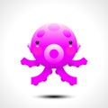 Adorable octopus character