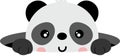 Adorable Peekaboo Baby Panda Bear Royalty Free Stock Photo