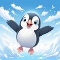 Charming Penguin: Detailed Shading In High Resolution 2d Game Art