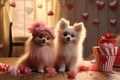 Adorable Pets Wearing Valentines Day Costumes