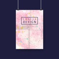 Adorable pink poster template design