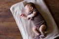 Adorable sleeping newborn baby