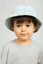 Adorable small boy with big dark eyes Royalty Free Stock Photo