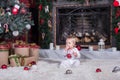 Adorable smiling toddler Christmas