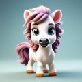 Adorable Stallion Beauty: Exquisite 3D Illustration Royalty Free Stock Photo