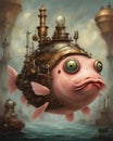 Adorable Steampunk Blobfish