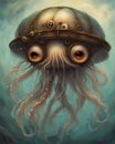 Adorable Steampunk Octopus