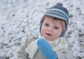 Adorable toddler boy on beautiful winter day Royalty Free Stock Photo